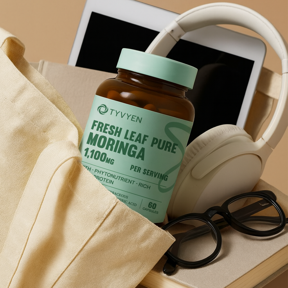 Fresh Leaf Pure Moringa 1,100mg - 120ct