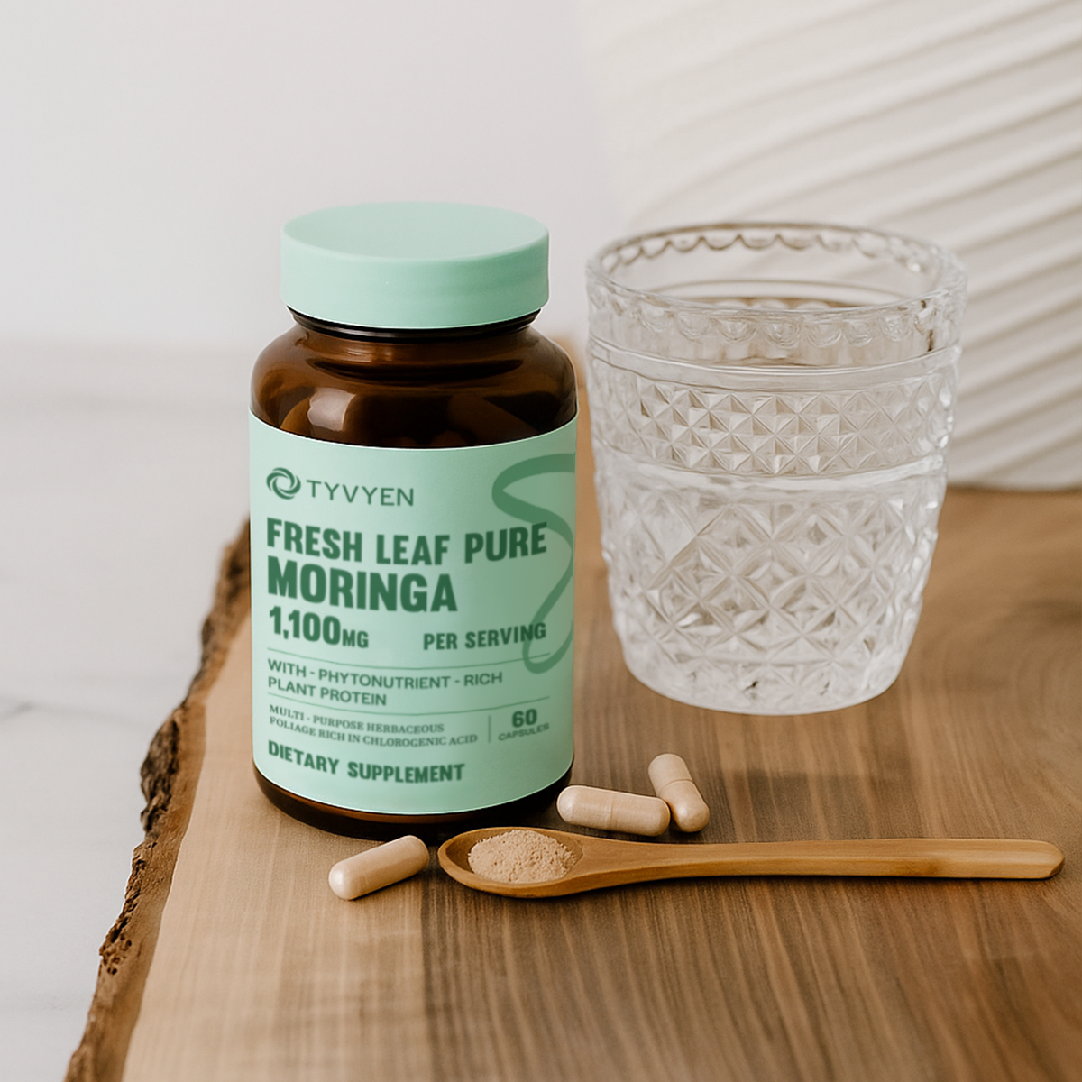 Fresh Leaf Pure Moringa 1,100mg - 120ct